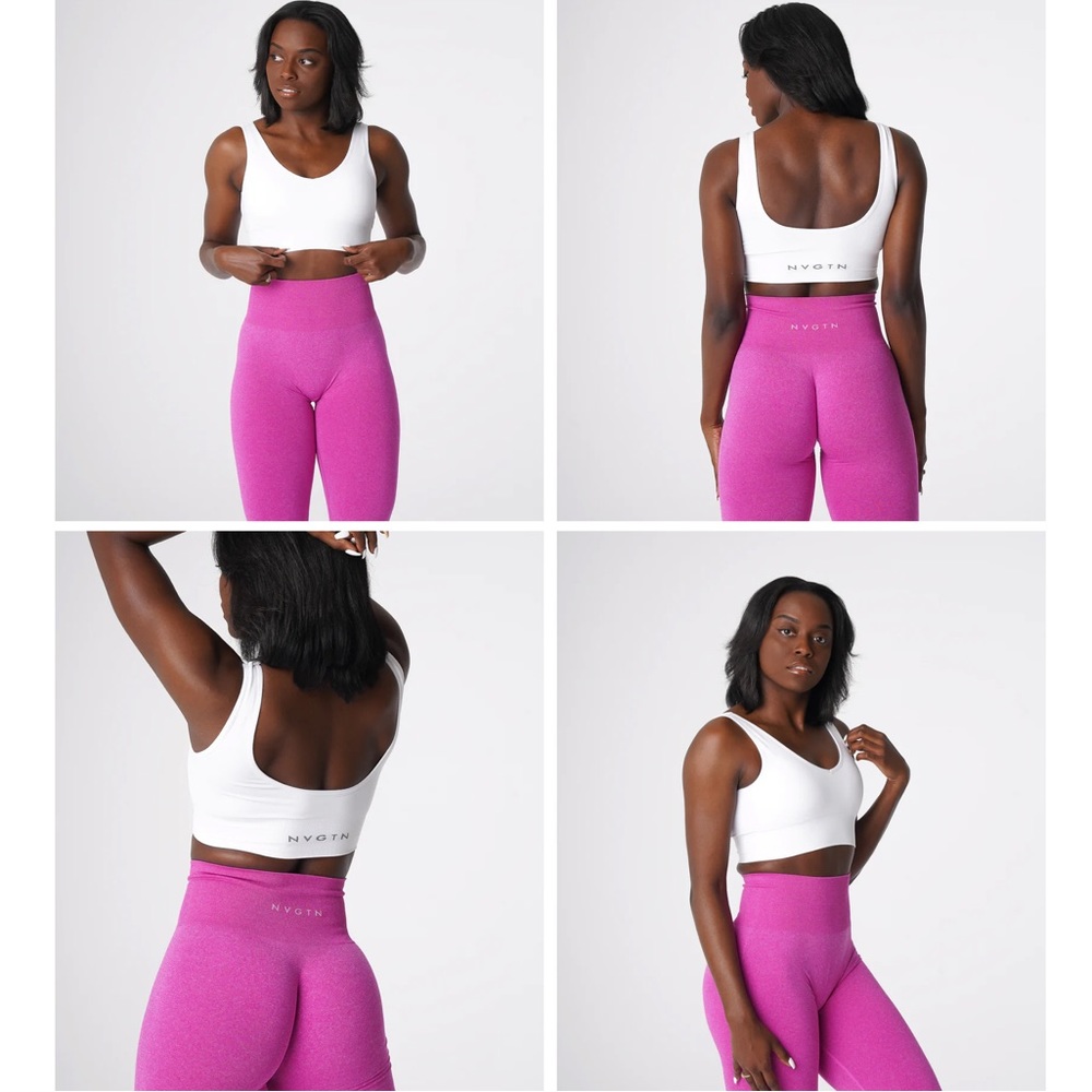 NVGTN White Elevate Seamless Bra